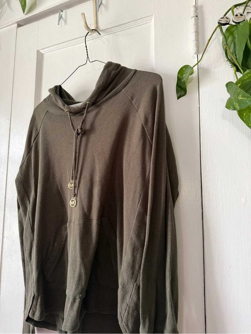 Michael Kors Olive Green Lightweight Hoodie